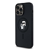 Karl Lagerfeld Szilikon Karl&Choupette MagSafe tok iPhone 14 Pro-hoz - fekete