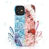 Kingxbar Agate Series tokkal díszített nyomtatott Agate iPhone 12 mini zöld