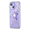 Kingxbar Heart Star Series tok iPhone 14 Plus lila csillag tokhoz