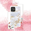 Kingxbar Marble Series tokkal díszített nyomtatott márvány iPhone 12 mini kék