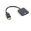 Lanberg Displayport 1.1 - VGA (Apa-Anya) Adapterkábel Fekete (AD-0002-BK)