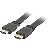 Lanberg HDMI M/M V2.0 4K lapos fekete kábel, 1.8m (CA-HDMI-21CU-0018-BK)