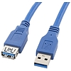 Lanberg USB 3.0 kék kábel AM-AF kiterjesztés, 3m (CA-US3E-10CC-0030-B)