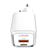 LDNIO A2318M USB, USB-C Fali töltő + USB-C - Lightning kábel (A2318M Type C to Lig)