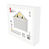 LED adventi naptár, fa, 35x33 cm, 2x AA, beltéri, meleg fehér, időzítő (DCWW02)