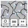 LED karácsonyi fényfüzér, cseresznye - golyók, 30 m, kültéri és beltéri, hideg fehér, időz (D5AC04)