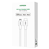 Lightning kábel USB-C UGREEN 3A US171, 1,5 m, fehér (60748)