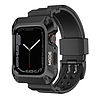 Lito - [Box] Metal RuggedArmor tok + óraszíj (LS002) - Apple Watch 4 / 5 / 6 / SE / SE 2 (44 mm) - Fekete