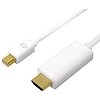 Logilink 4K mini DisplayPort cable, DP1.2 to HDMI 1.4. 1m (CV0122)