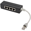 LogiLink 5 Port passive RJ45 Splitter, shielded, with 15 cm cable (MP0032)