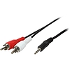 Logilink Audio cable, 1x 3,5mm male to 2x Cinch male, 1,5m (CA1042)