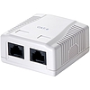 Logilink Cat.6 Surface Mounted Box 2 x RJ45, white (NP0072)