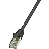 LogiLink CAT5e F/UTP Patch Cable AWG26 black 0,25m (CP1013S)