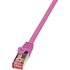 LogiLink CAT6 S/FTP Patch Cable PrimeLine AWG27 PIMF LSZH pink 0,25m (CQ2019S)