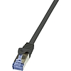 LogiLink CAT6A S/FTP Patch Cable PrimeLine AWG26 PIMF LSZH black 0,25m (CQ3013S)