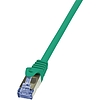 LogiLink CAT6A S/FTP Patch Cable PrimeLine AWG26 PIMF LSZH green 0,25m (CQ3015S)