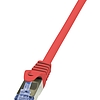 LogiLink CAT6A S/FTP Patch Cable PrimeLine AWG26 PIMF LSZH red 0,25m (CQ3014S)