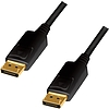 Logilink DisplayPort cable, DP/M to DP/M, 4K/60 Hz, CCS, black, 1 m (CD0100)