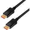 Logilink DisplayPort cable, DP/M to DP/M, 8K/60 Hz, amplifier, black, 10 m (CDV0100)