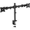 LogiLink Dual monitor desk mount, tilt -45/+45, swivel 180, level adjustment 360, 13 27, max. 8 kg (BP0022)