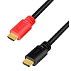 Logilink HDMI cable, A/M to A/M, 4K/60 Hz, amplifier, black/red, 10 m (CHV0100)