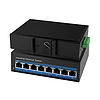 LogiLink Industrial Fast Ethernet switch, 8 portos, 10/100 Mbit/s (NS201)