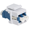 Logilink Keystone Coupler Fibre LC-Duplex Singlemode, blue (NK0030)