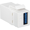 Logilink Keystone Coupler USB 3.0-A F/F, white (NK0015)