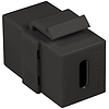 Logilink Keystone Coupler USB 3.1 Type C, F/F, black (NK0032)