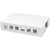 Logilink Keystone Surface Mount Box 12 Port, white (NK4033)