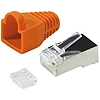 Logilink Modular Plug RJ45 Cat.6 STP, orange, 100pcs (MP0022O)