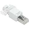 Logilink Modular Plug RJ45 Cat.6A, UTP, toolless, white (MP0028)