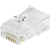 Logilink Modular Plug RJ45, open front, Cat.6 UTP, 50ps (MP0027)