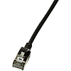 Logilink Patch cable Cat.6A STP TPE SlimLine black 1,5m (CQ9043S)