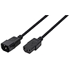 Logilink Power Cord Extension C13/C14 M/F, 1.8 m, black (CP091)