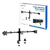 Logilink Triple Monitor mount, 17"-27", steel, 360 VESA plate, arm length: 640mm (BP0107)