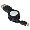 Logilink USB 2.0 Cable, AF to Micro BM, retractable, OTG, 0.75m (AA0069)