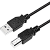 Logilink USB 2.0 Cable, AM to BM, black, 2m (CU0007B)