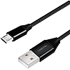 Logilink USB 2.0 Cable, AM to Micro BM, black, 0.3m (CU0143)