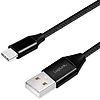 Logilink USB 2.0 Cable, AM to USB-C , black, 0.3m (CU0139)