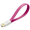 Logilink USB 2.0 Cable,AM to Micro BM, magnetic, pink, 0.22m (CU0087)