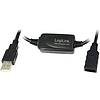 LogiLink USB 2.0 hosszabbító kábel fekete 10m (UA0143)