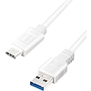 Logilink USB 3.2 Gen 1x1 Cable, USB AM to USB-C M, white, 0.15m (CU0172)