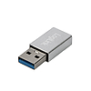 LogiLink USB 3.2 Gen1 Type-C adapter, USB-A/M-USB-C/F, ezüst (AU0056)