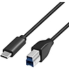 Logilink USB 3.2 Gen1x1 Cable, USB-C M to USB BM, black, 2 m (CU0163)