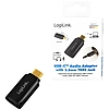 Logilink USB Adapter, USB-C to 3.5mm (TRRS) 4-pole Audio Adapter (UA0356)