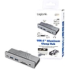 Logilink USB-C Multifunc. Hub for iMac Pro, aluminum, USB 3.2 Gen1x1 (UA0347)