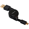 LogiLink USB Micro-B apa - USB A apa felcsévélhető kábel (CU0090)