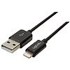 Logilink USB to Lightning Cable, black color, 0.18m (UA0240)