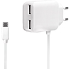 Logilink USB Wall Charger , 2+1 Port, 10.5W, white (PA0157W)